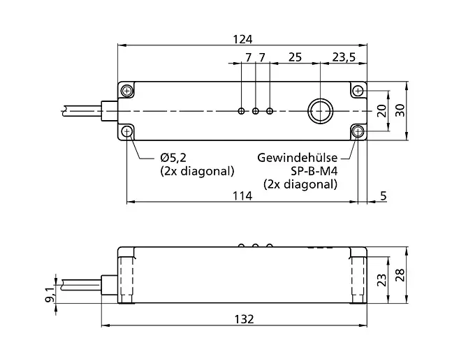 Датчики ультразвуковые с аналоговым выходом Microsonic lcs-30/IU/HV/QP