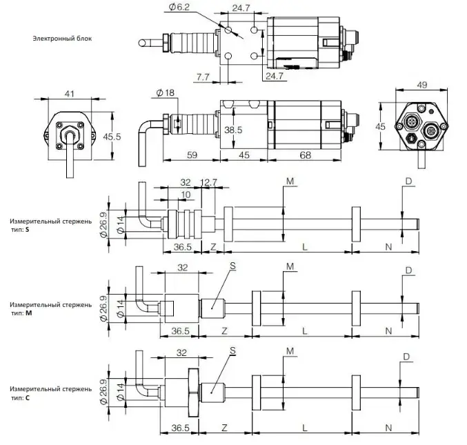 AMT Linear Position Sensor LPS2-KD10CSN0240MHC53N1P103YR25N