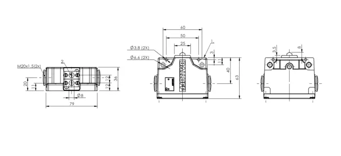 Блочные кулачковые выключатели Balluff BNS027C