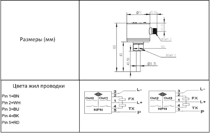 Калориметрические датчики потока EMA Electronics FL6202