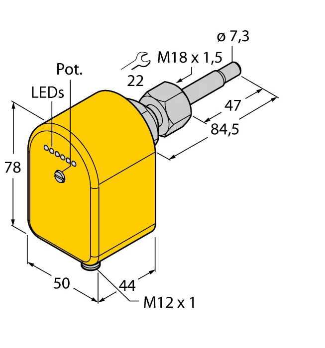 Калориметрические датчики потока TURCK FCST-A4P-LILX-H1141