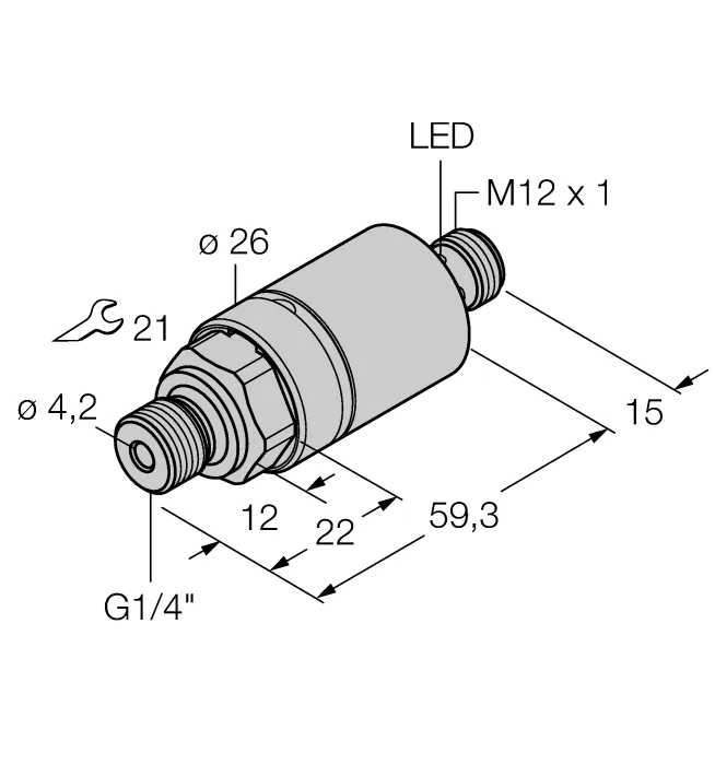 Датчики давления с релейным выходом TURCK PC01VR-204-2UPN8X-H1141