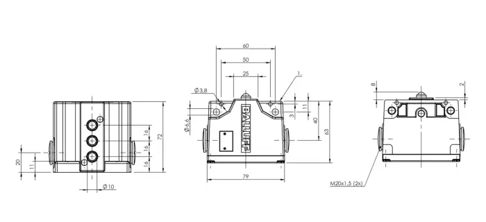 Блочные кулачковые выключатели Balluff BNS0291