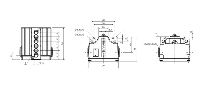 Блочные кулачковые выключатели Balluff BNS02PE