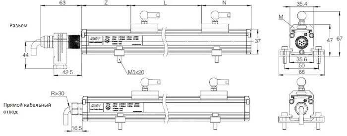 AMT Linear Position Sensor LPS1-KS50NSB1750MHD61N1A110