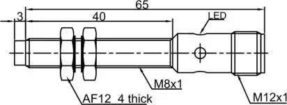 Индуктивные датчики LANBAO LR08BN02DPO-E2