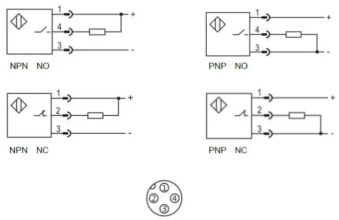 Индуктивные датчики LANBAO LR08BN02DPO-E2