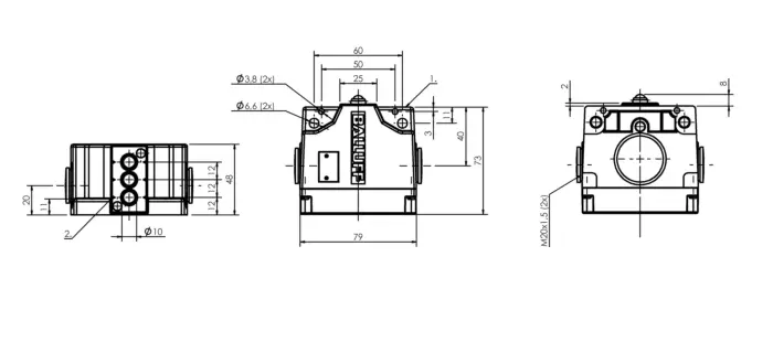 Блочные кулачковые выключатели Balluff BNS03P4