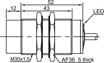 Индуктивные датчики LANBAO LR30XBN15DPCW1