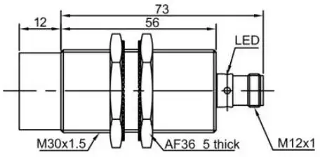 Индуктивные датчики LANBAO LR30XCN40DNOY-E2