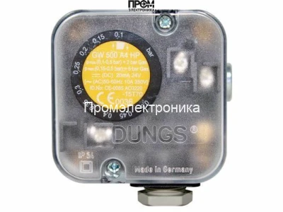 Реле давления Dungs GW 500 A4 HP клеммное соединение