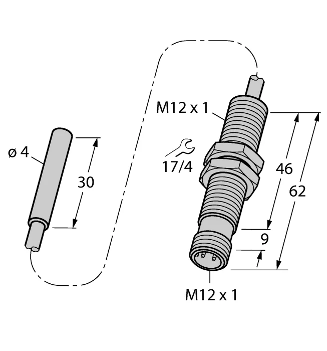 Индуктивные датчики расстояния TURCK BI1.5-EH04-0.3-M12-SIU-H1141