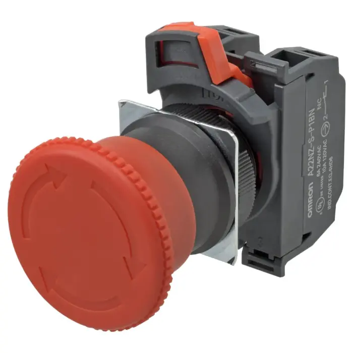 Выключатели аварийной остановки Omron A22NE-M-P212-N