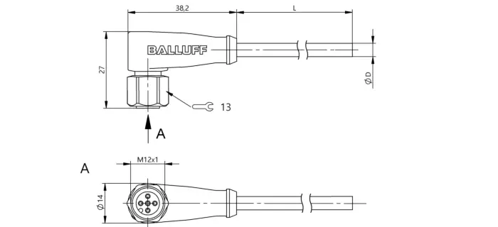 Разъемы для датчиков Balluff BCC0A2K