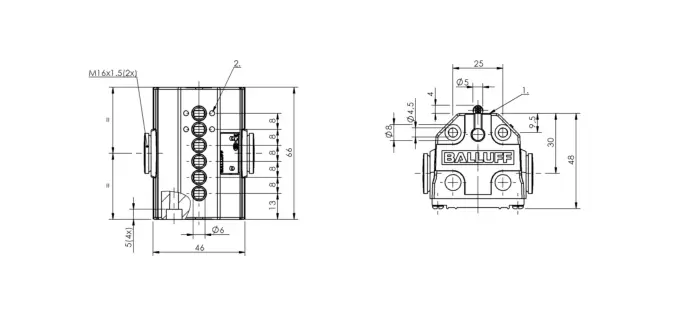 Блочные кулачковые выключатели Balluff BNS053T