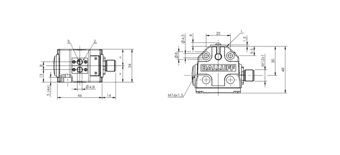 Блочные кулачковые выключатели Balluff BNS04U9