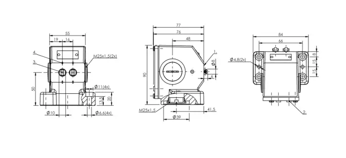 Блочные кулачковые выключатели Balluff BNS03ZY