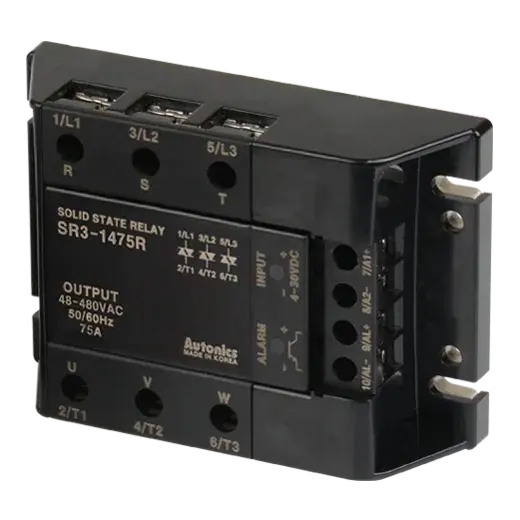 Трехфазные твердотельные реле 380 В Autonics SR3-1475R