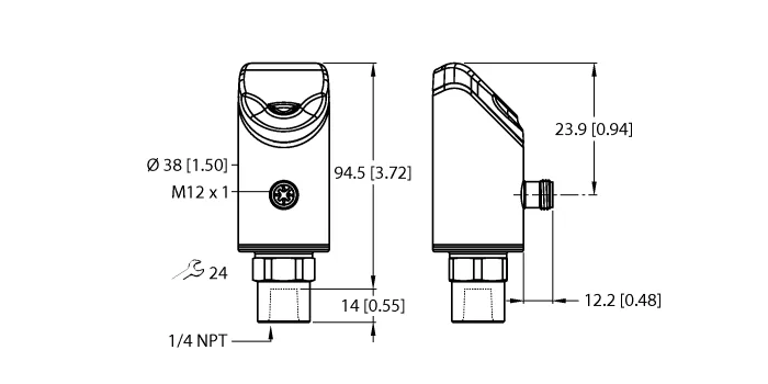 Датчики давления с релейным выходом TURCK PS310-2.5V-02-2UPN8-H1141