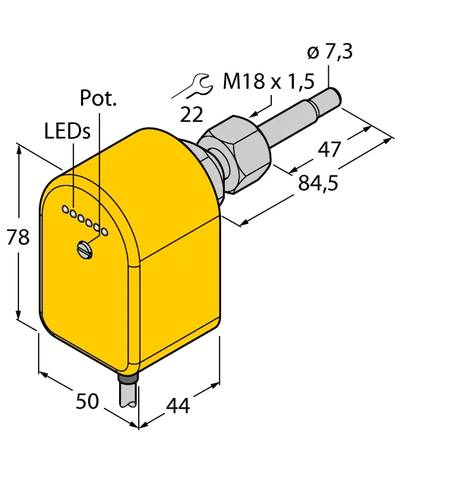 Калориметрические датчики потока TURCK FCST-A4P-VRX/115VAC