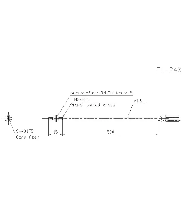 Оптоволоконные кабели для датчиков KEYENCE FU-24X