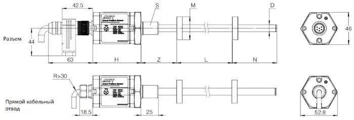 AMT Linear Position Sensor LPS2-GH10MSN1450MHD61N1V110