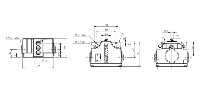 Блочные кулачковые выключатели Balluff BNS0298