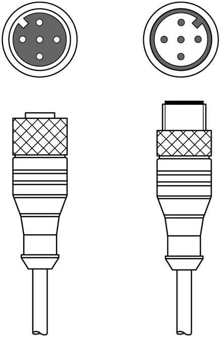 Соединительные кабели для датчиков Leuze Electronic CB-M12-20000S-5GF/GM