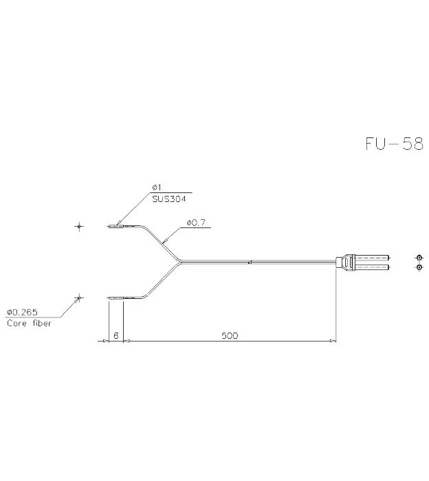 Оптоволоконные кабели для датчиков KEYENCE FU-58