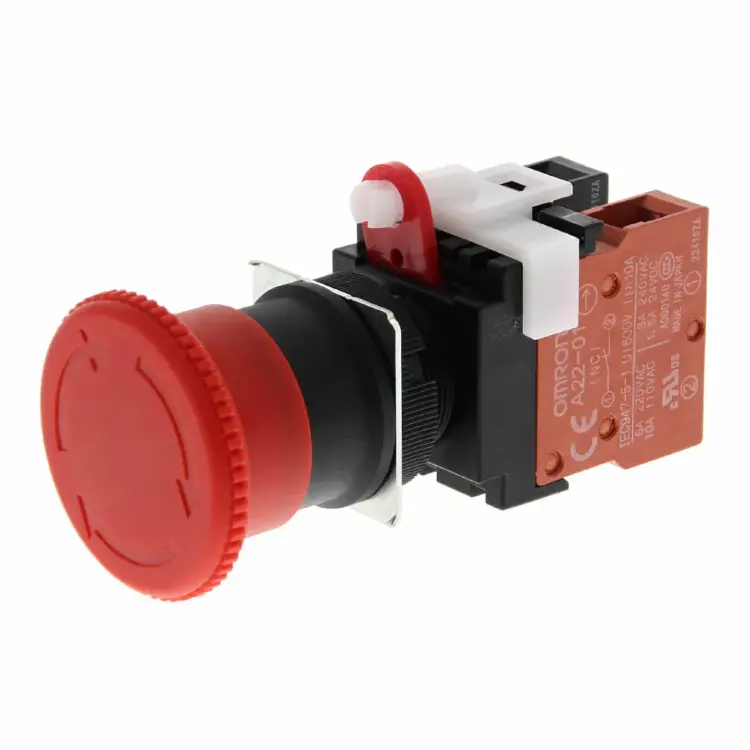 Выключатели аварийной остановки Omron A22E-M-01