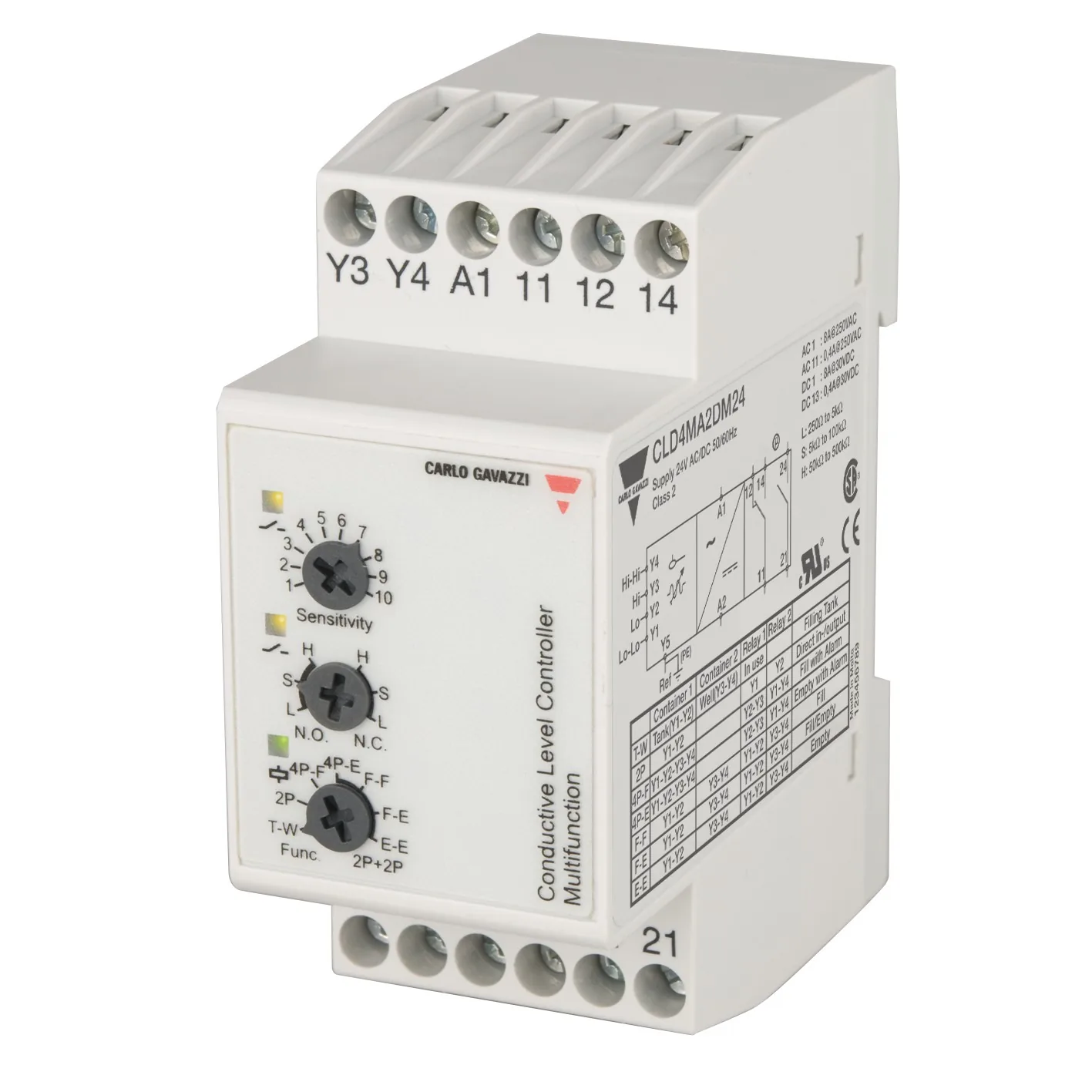 Реле контроля уровня жидкости Carlo Gavazzi CLD4MA2DM24