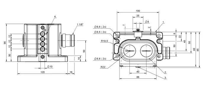 Блочные кулачковые выключатели Balluff BNS050R