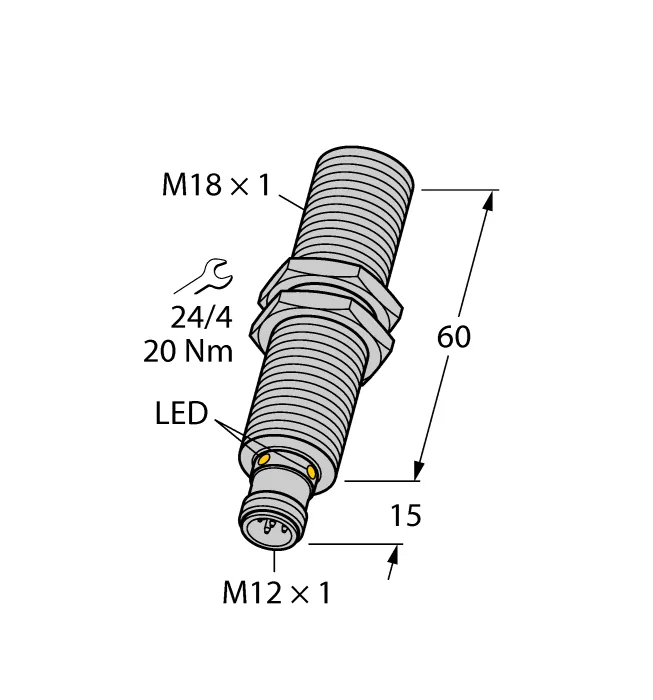 Датчики ультразвуковые с аналоговым выходом TURCK RU40U-M18E-LI8X2-H1151