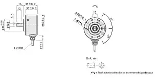 Энкодеры инкрементальные LANBAO ENI50S8-6E360H-T2