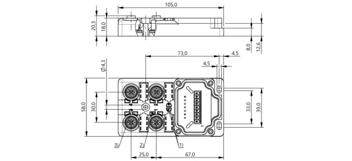 Коробки распределительные для датчиков Balluff BPI007A