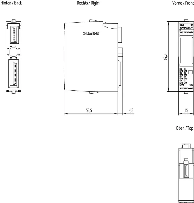 Электронный модуль Siemens 6ES7136-6DC00-0CA0
