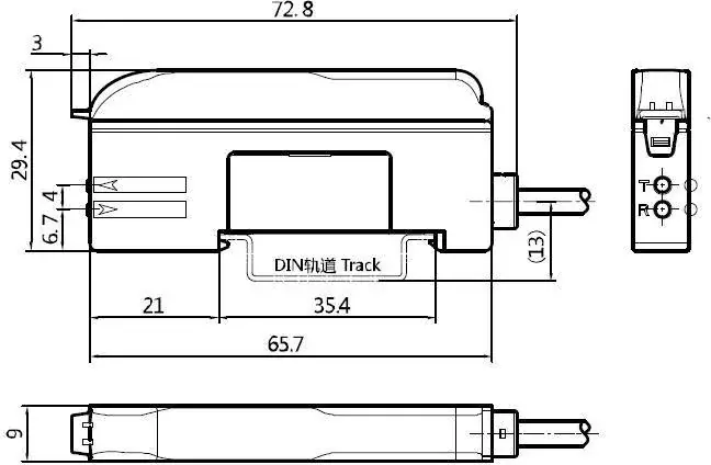 Оптоволоконные усилители для датчиков LANBAO FD2-NB11R