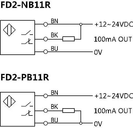 Оптоволоконные усилители для датчиков LANBAO FD2-NB11R
