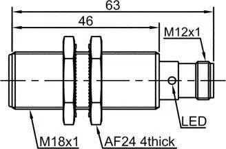 Индуктивные датчики LANBAO LR18XBF05DPOW1-E2