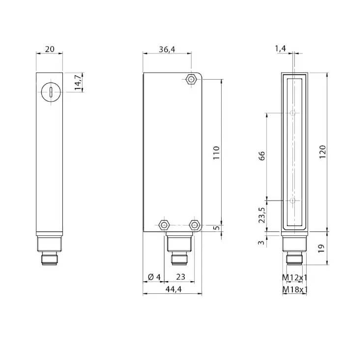 Световые барьеры Micro Detectors BX80S/50-2H