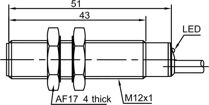 Индуктивные датчики LANBAO LR12XBF04DPRY