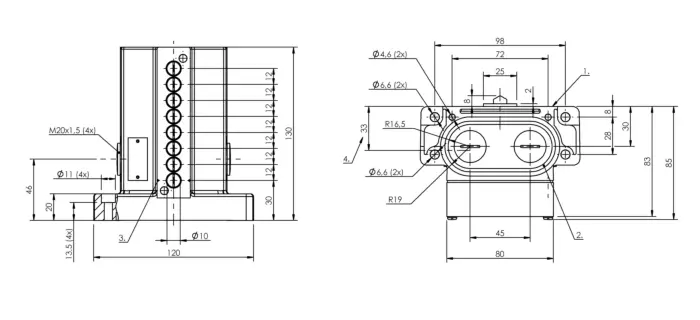 Блочные кулачковые выключатели Balluff BNS01FR