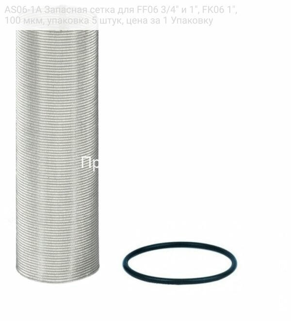 AS06-1A Запасная сетка для FF06 3/4" и 1", FK06 1", 100 мкм, упаковка 5 штук, цена за 1 Упаковку