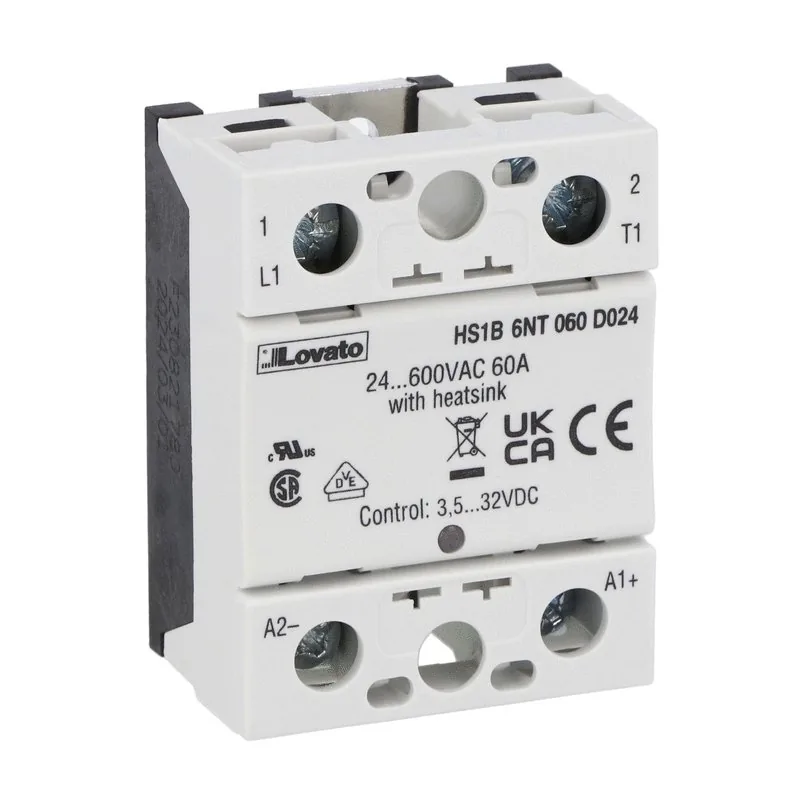 Однофазные твердотельные реле 380 В Lovato Electric HS1B6NT090D024