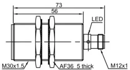 Индуктивные датчики LANBAO LR30XCF15SBCY-E2