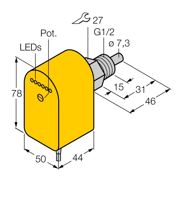 Калориметрические датчики потока TURCK FCS-G1/2A4P-VRX/24VDC