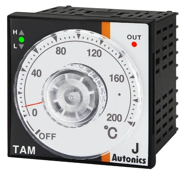 Температурные контроллеры с аналоговой круговой шкалой Autonics TAM-B4RJ2C