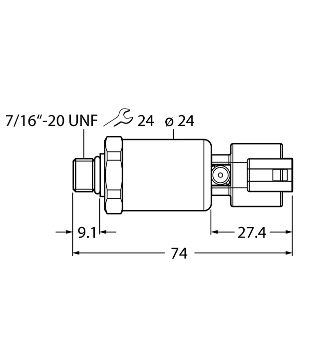 Аналоговые датчики давления 4-20 мА TURCK PT250R-2105-I2-DT043P