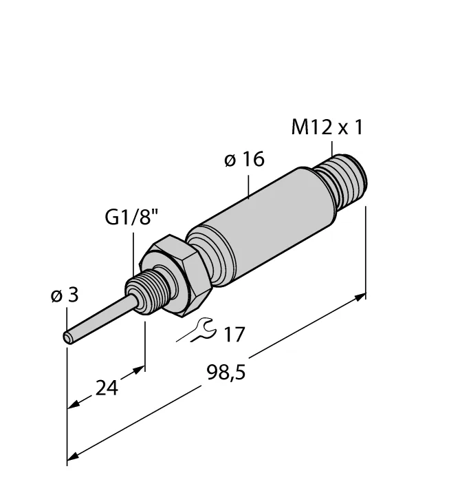 Датчики температуры аналоговые 4-20 мА TURCK TTMS-103A-G1/8-LIUPN-H1140-L024