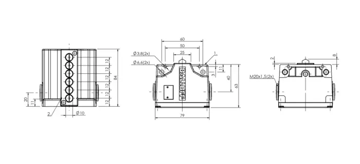 Блочные кулачковые выключатели Balluff BNS02NW